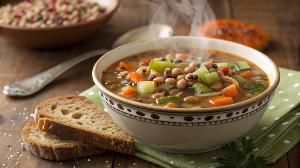 Black-eyed Pea Soup with Spices