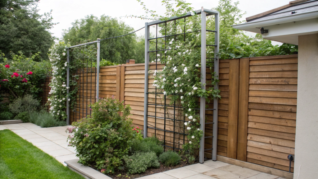 Vertical elements. Trellises or screens