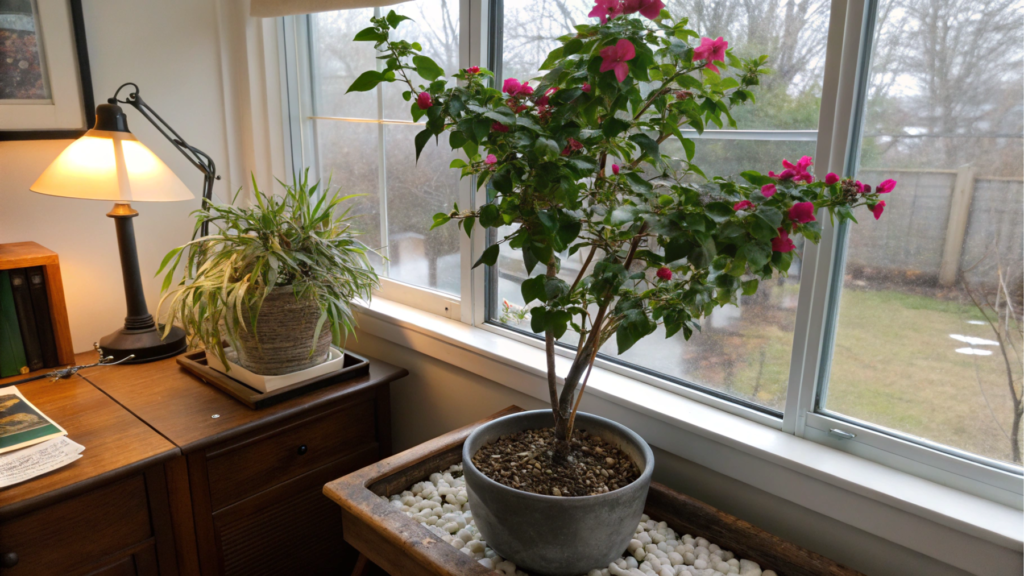 Adapting bougainvillea to indoor overwintering