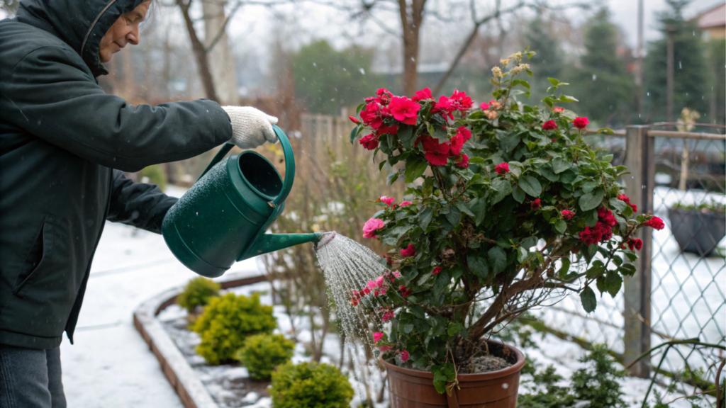 Watering and fertilizing in winter: what, when and how much