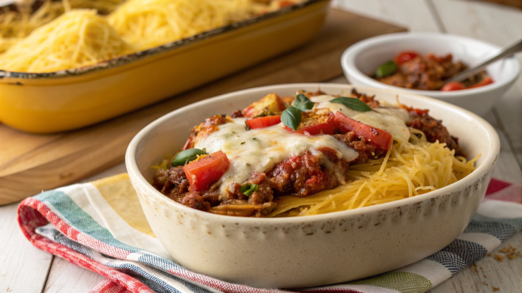 Spaghetti Squash Lasagna Bowls