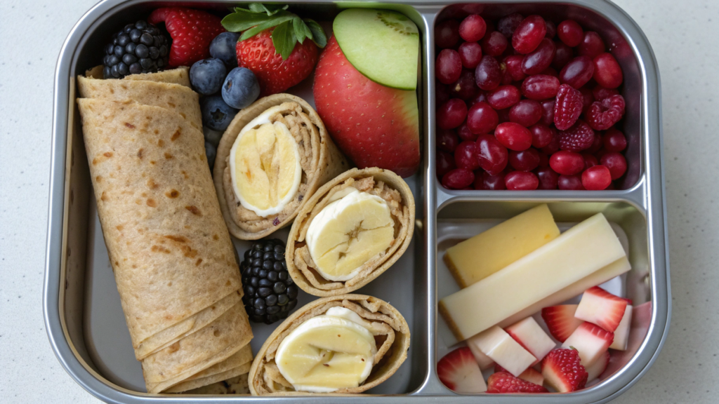 Sunbutter Banana Wraps