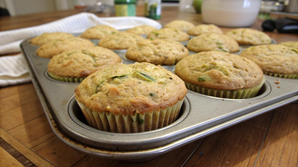 Zucchini Oat Muffins with Hidden Protein