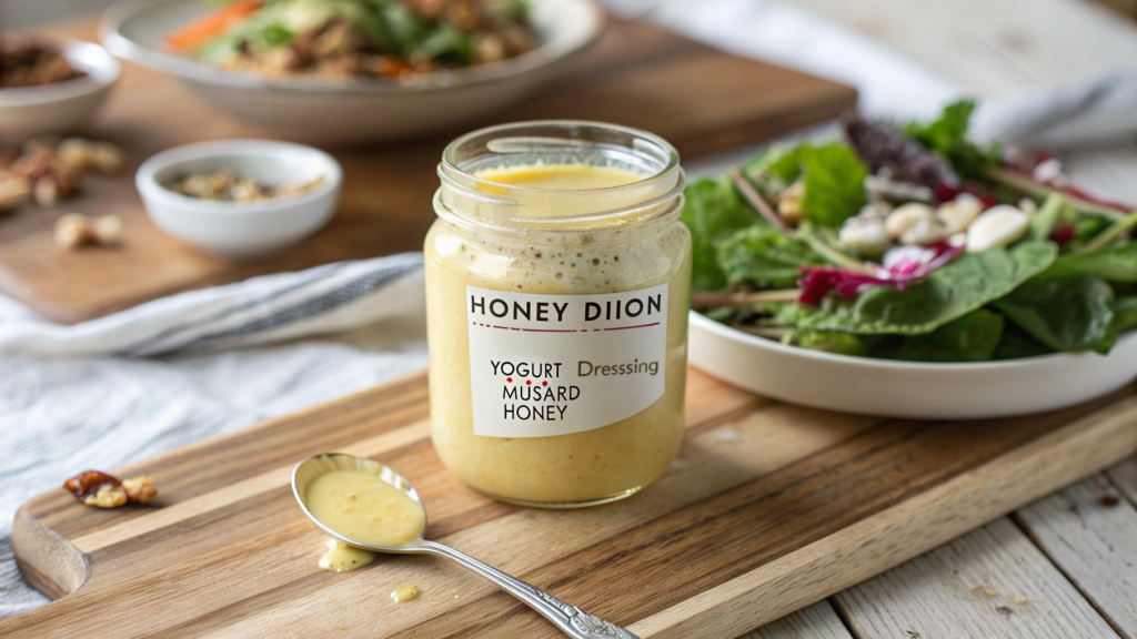 Honey Dijon yogurt salad dressing