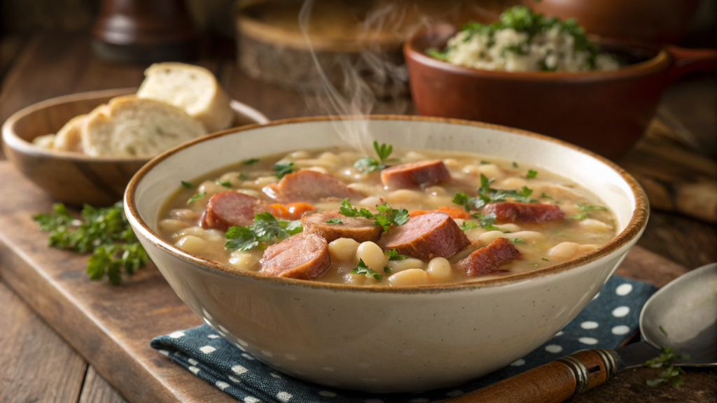Kielbasa and White Bean Soup