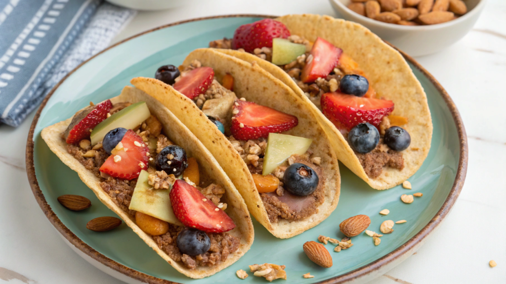 Almond Butter & Quinoa Breakfast Tacos