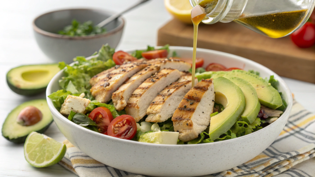 Grilled Chicken Salad with Olive Oil Vinaigrette