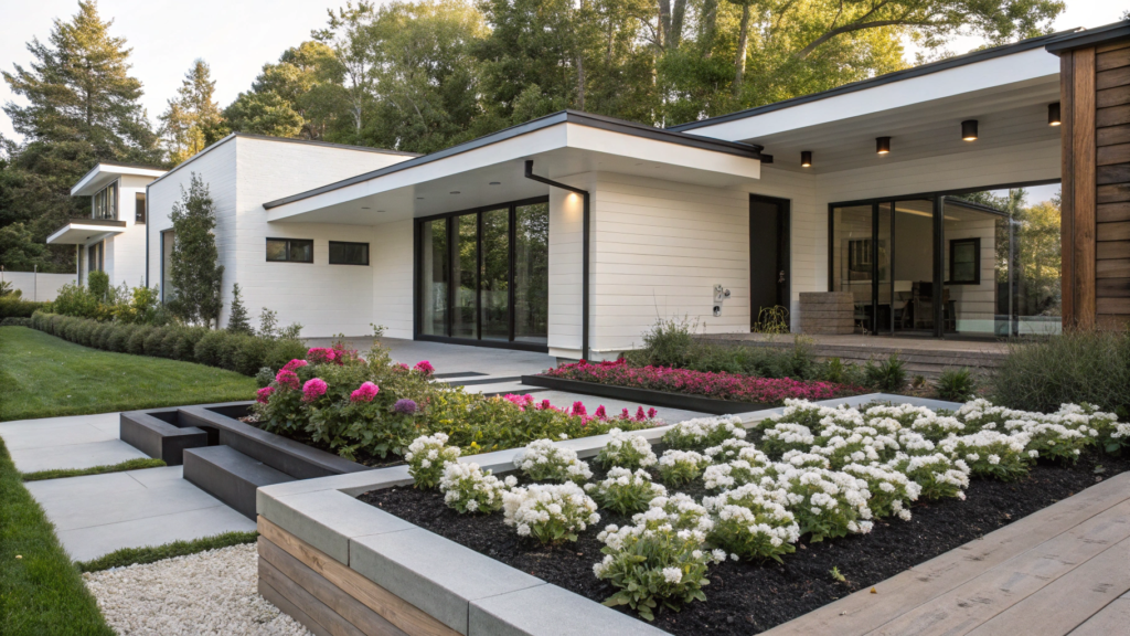 Monochrome Color Block Bed for Modern Homes