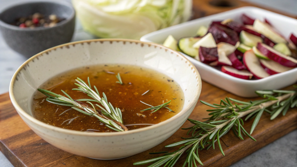 Apple cider vinegar and rosemary vinaigrette