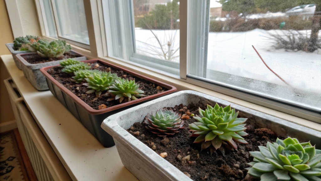 Caring for hens and chicks indoors in winter