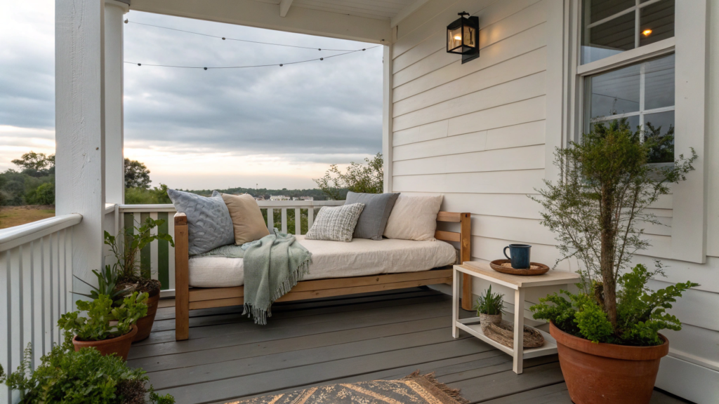 Building a Simple Daybed for a Small Porch
