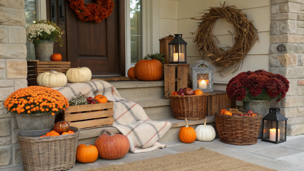 Strategically Placing Fall Decor for Symmetry