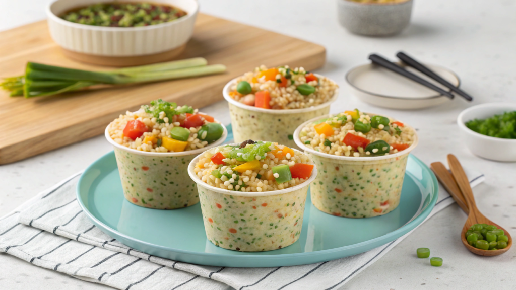 Veggie-Packed Fried Rice Cups