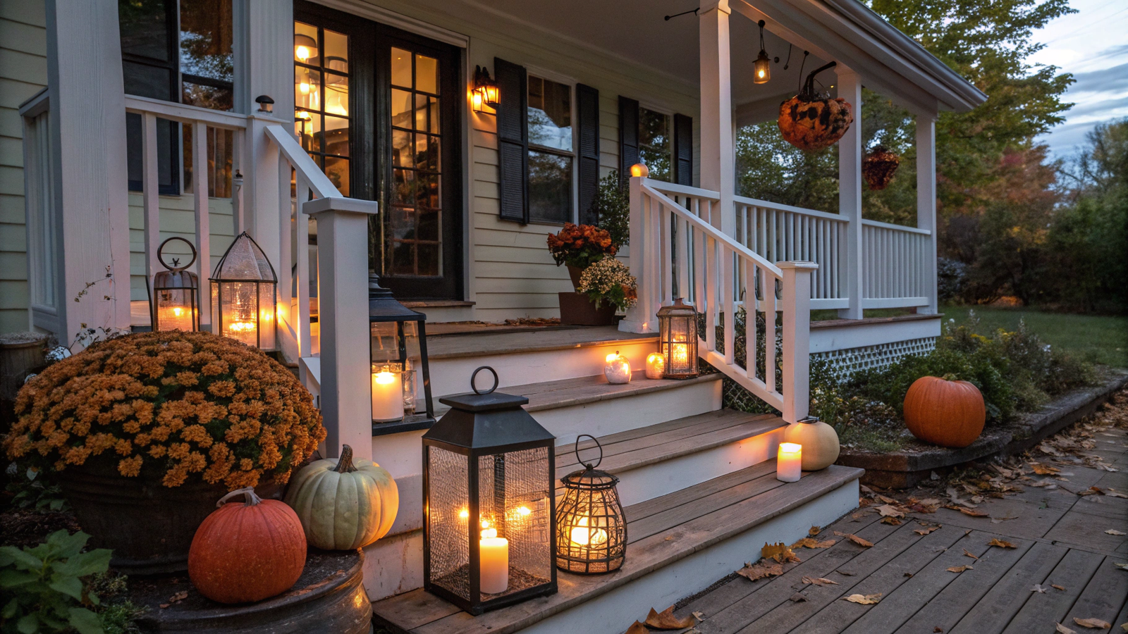 Front Porch Fall Glow-Up: 2025’s Top 10 Coziest Trends With Mums, Steps ...