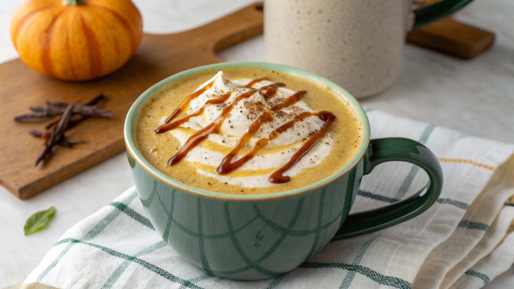 Pumpkin Sage Latte with Brown Butter Drizzle