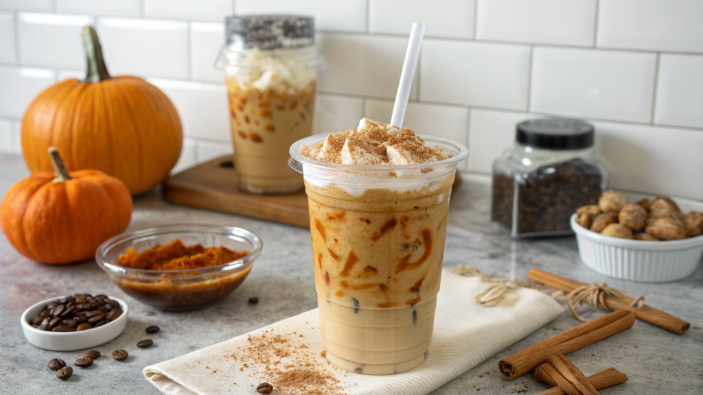 Coconut Milk Pumpkin Iced Latte