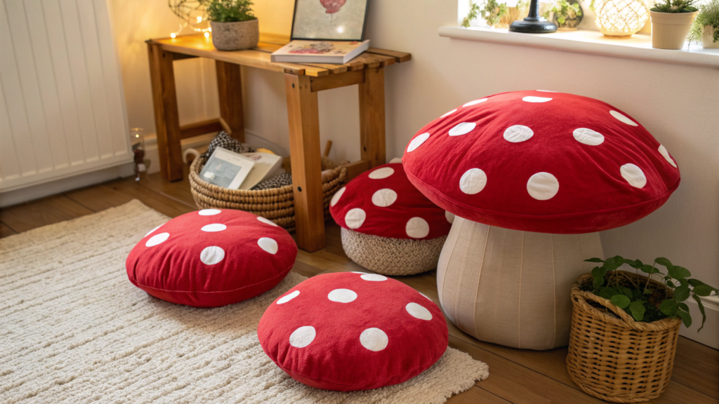DIY Toadstool Cushions