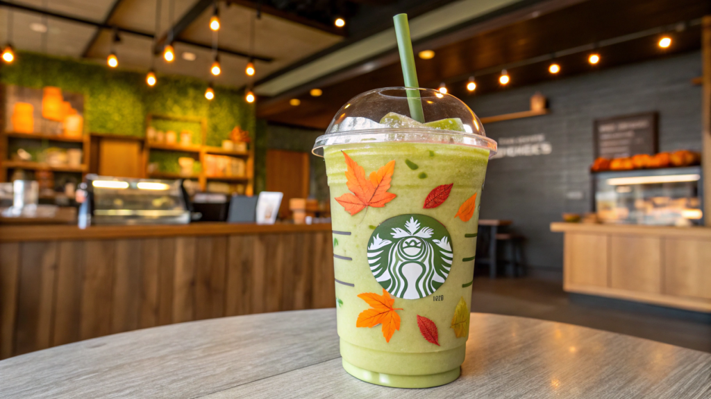 Starbucks-Style Pumpkin Matcha Cooler