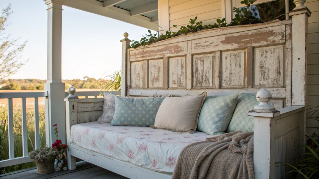Using Old Headboards as Decorative Backdrops