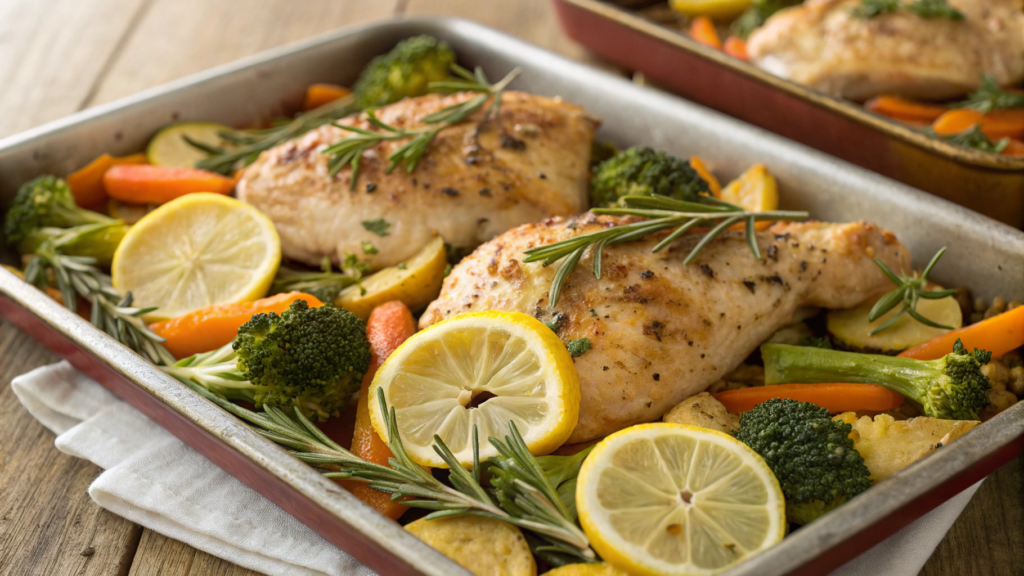 Sheet Pan Lemon Herb Chicken and Veggies