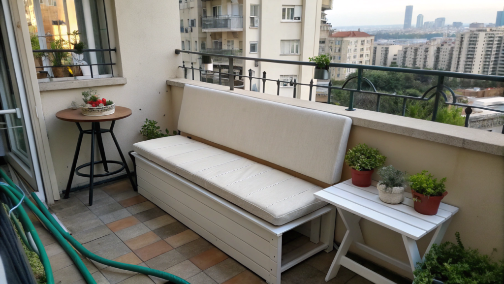 Compact Balcony-Size Bench