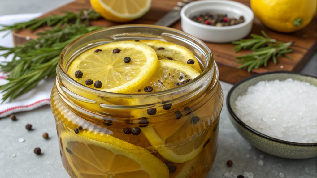Lemon and Peppercorn Preserves for Bold Flavor