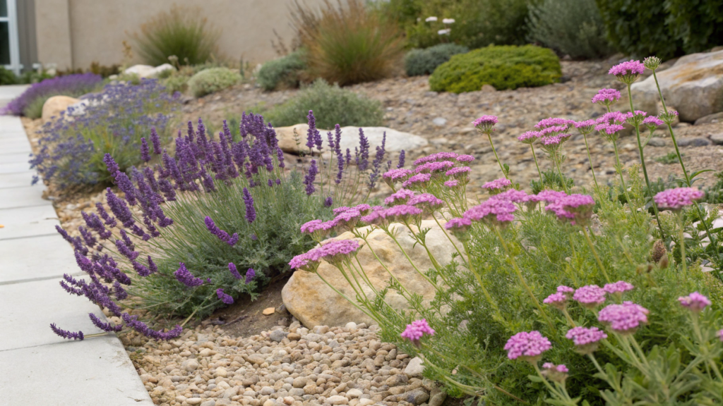 Zero-Water Zone: Lavender, Yarrow & Stonecrop