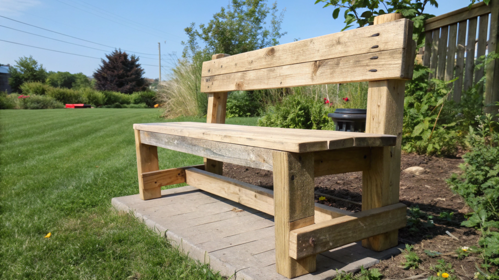 2×4 Rustic Garden Bench