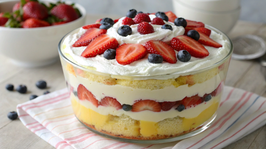 Gluten-Free Lemon Trifle with Berries