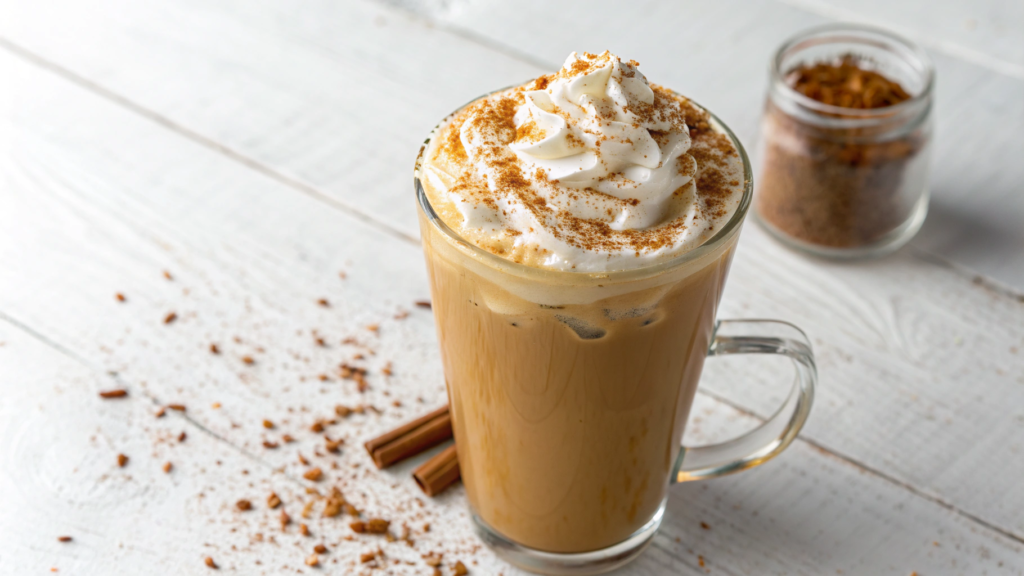 Pumpkin Cream Iced Latte