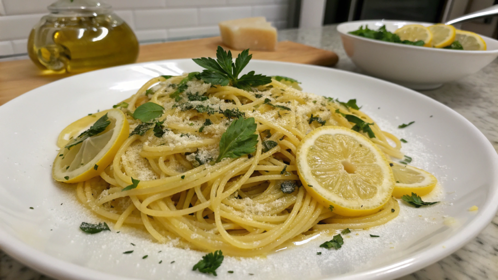 Pasta with Preserved Lemons and Fresh Herbs