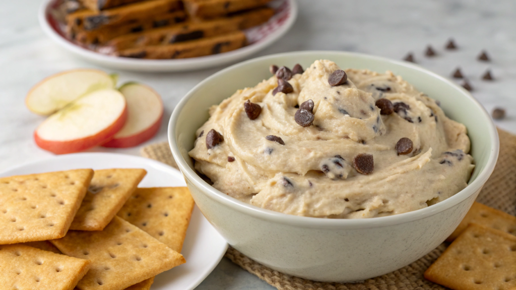 Chocolate Chip Cookie Dough Dip (No Eggs)