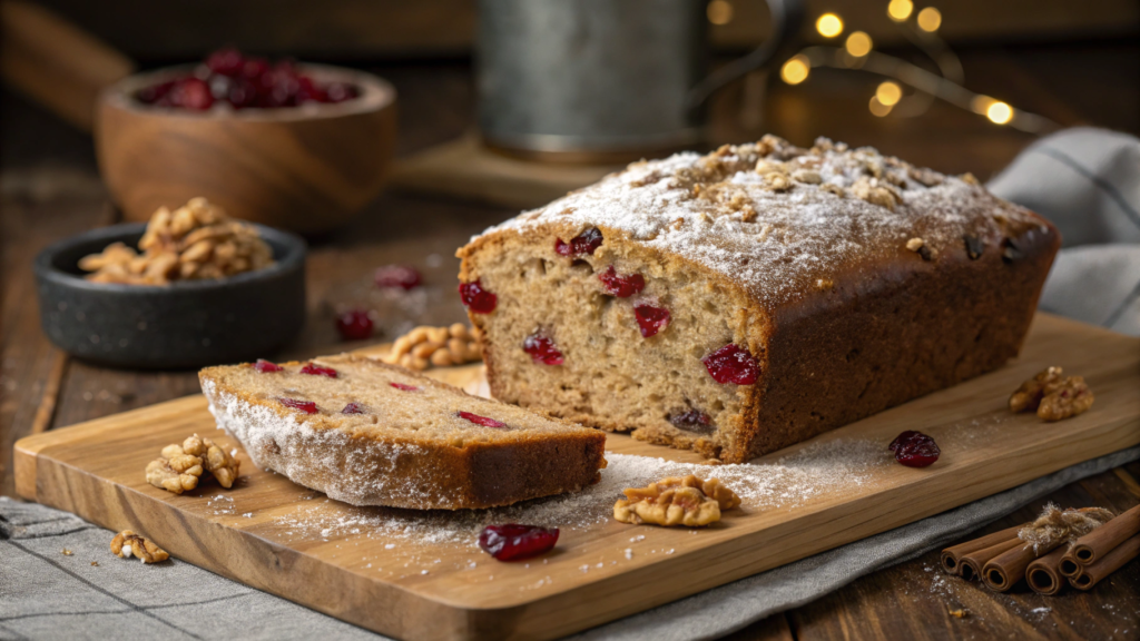 Whole Wheat Cranberry Walnut Bread
