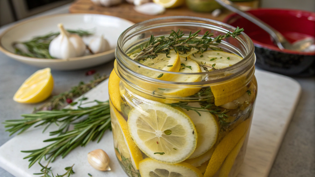 Garlic and Herb Preserved Lemons