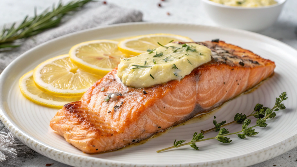 Salmon with Preserved Lemon Butter