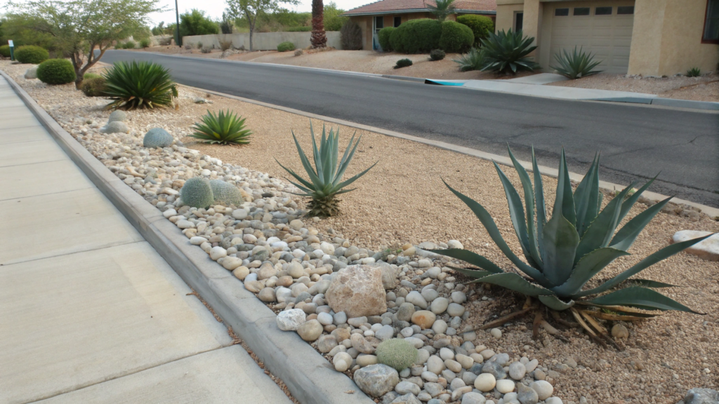 Simple Gravel and Agave Combo