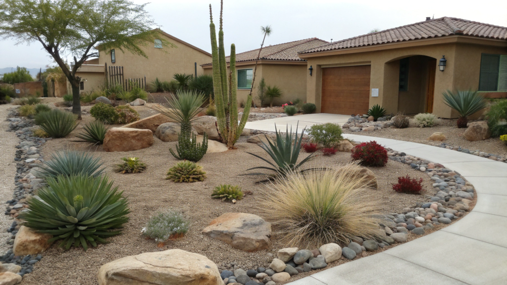 Florida Desert-Style Landscaping with Tropical Succulents