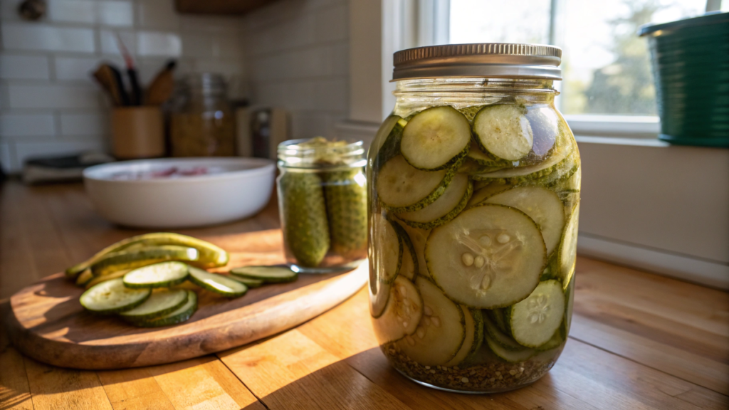 Pickled Cucumbers for Sandwiches