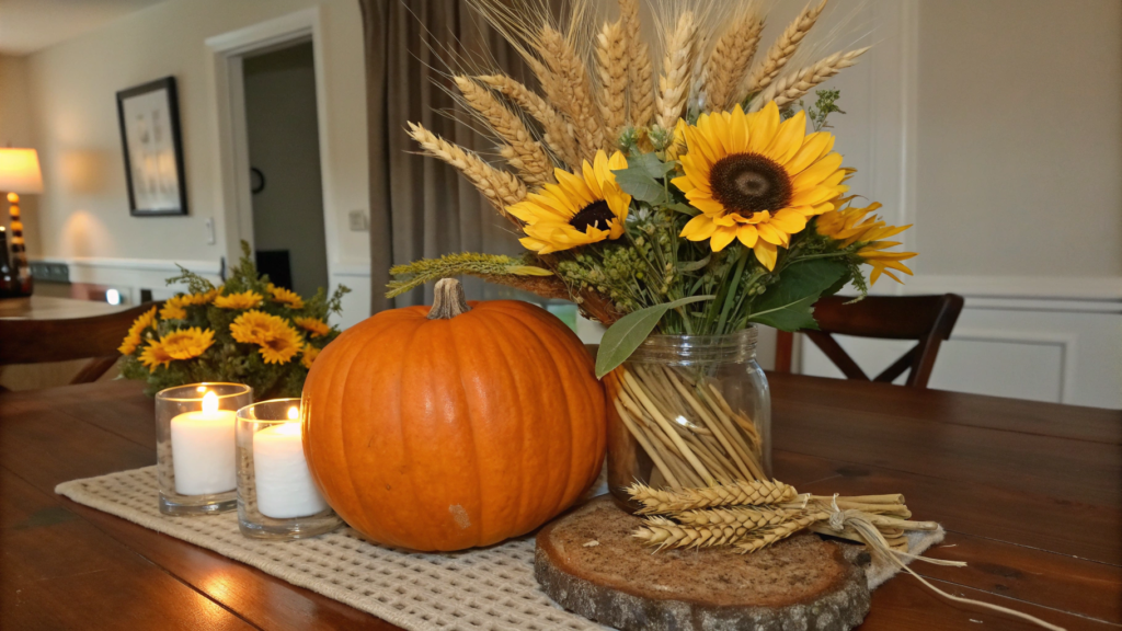 Rustic Pumpkin + Wheat + Sunflower Trio