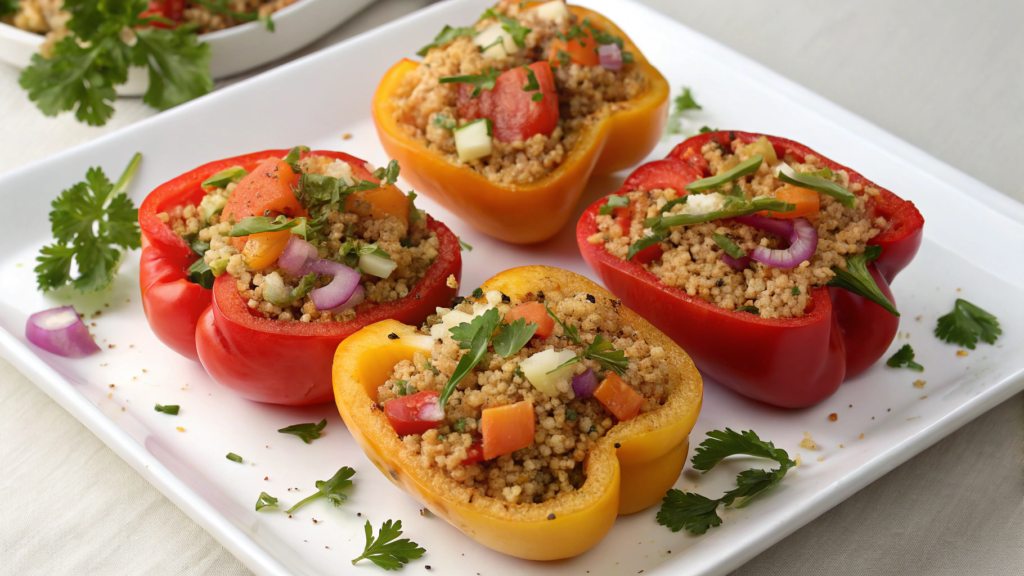 Stuffed Bell Peppers with Quinoa