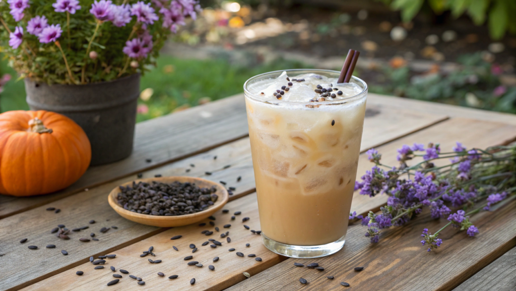 Iced French PSL with Lavender & Vanilla Bean