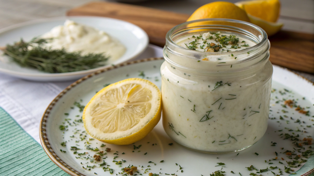 Preserved Lemon and Yogurt Sauce