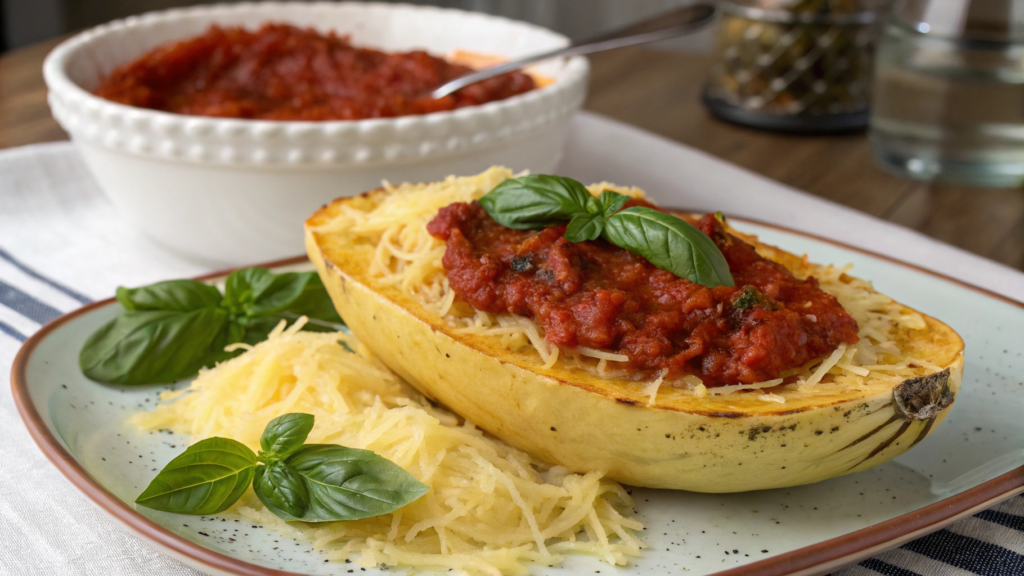 Spaghetti Squash with Marinara Sauce