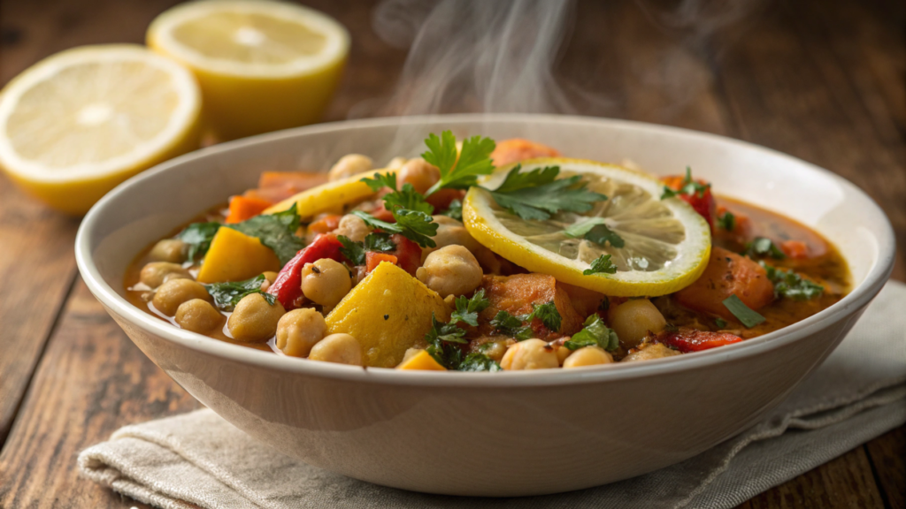 Preserved Lemon and Chickpea Stew
