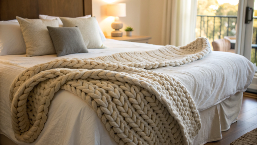 Chunky Knit Blankets for Ultimate Coziness