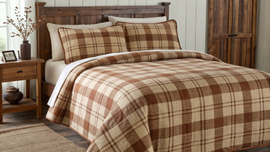 Rustic Plaid Bedding for Autumn Warmth