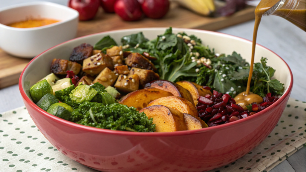 Sweetgreen-Inspired Harvest Bowl with Maple Dressing
