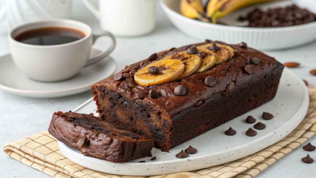 Avocado Dark Chocolate Banana Bread