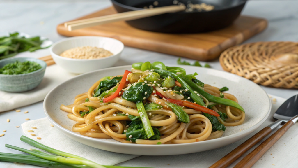 Chef’s Choice: Quick Stir-Fried Udon with Seasonal Greens