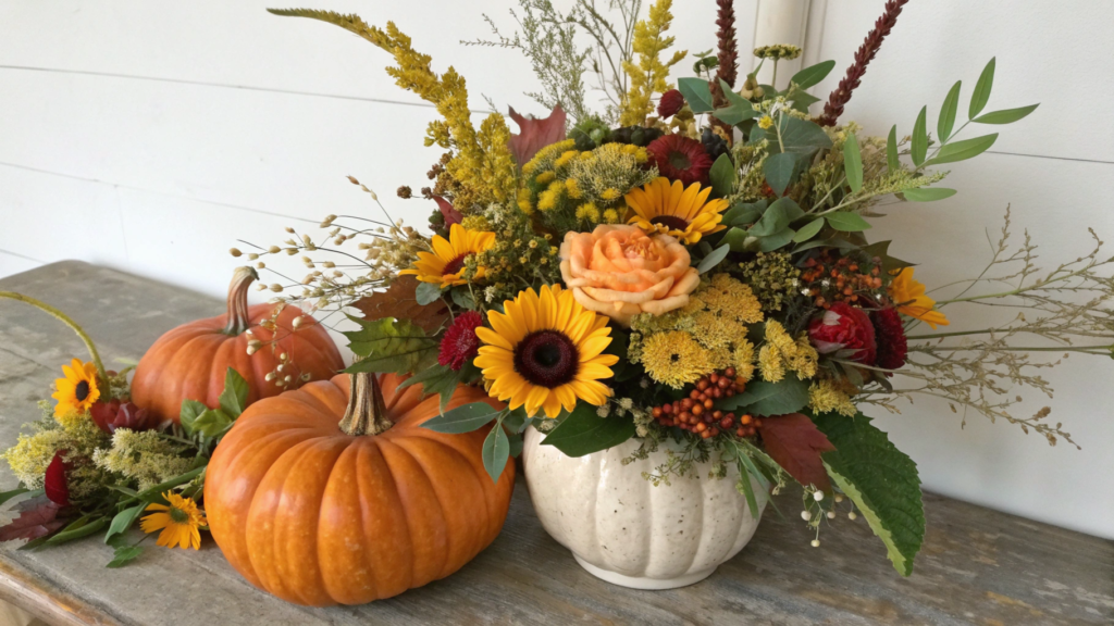European-Inspired Pumpkin Floral